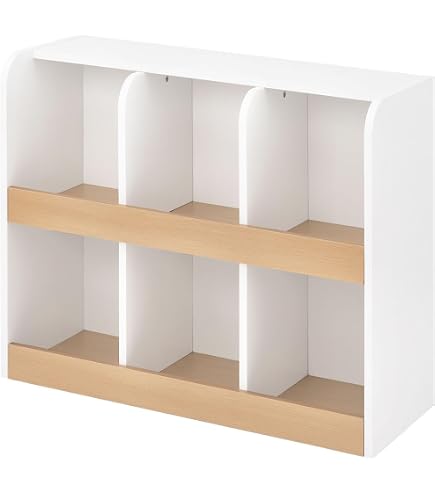 Amazon.co.jp: COSTWAY おもちゃ収納ラック オープンシェルフ 幅90x